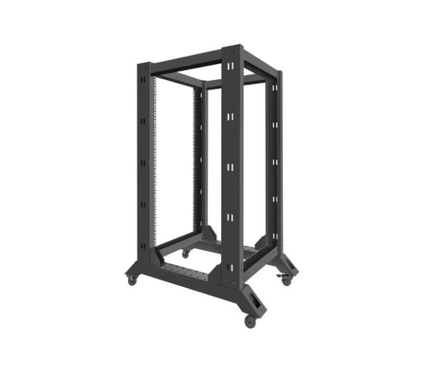LANBERG Stojąca 19" 22U 600x800mm Open Rack (czarna) - 455667 - zdjęcie 6